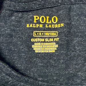 Men’s Large Polo Long Sleeve Slim Fit Shirt